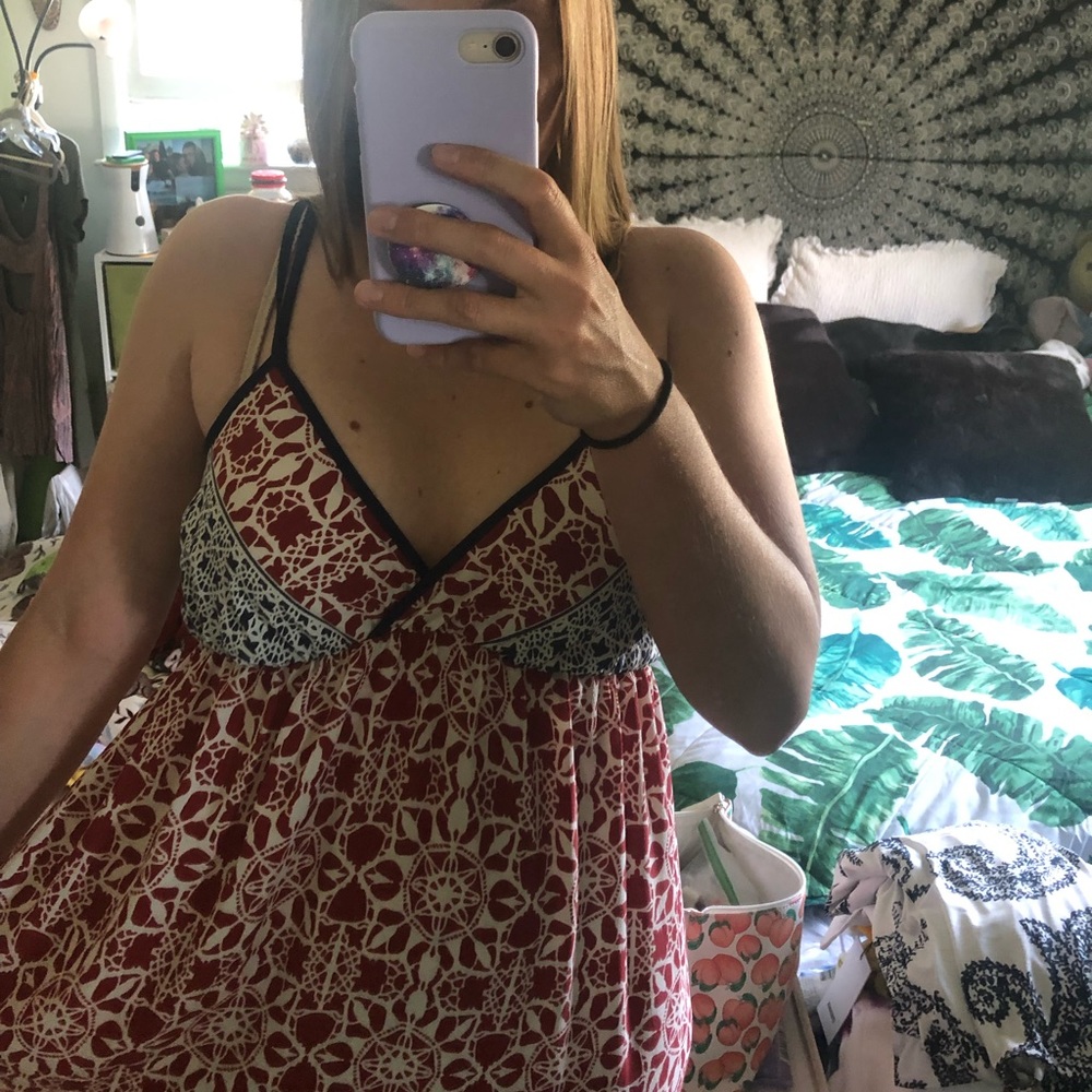 Red, White, and Blue Maxi Dress